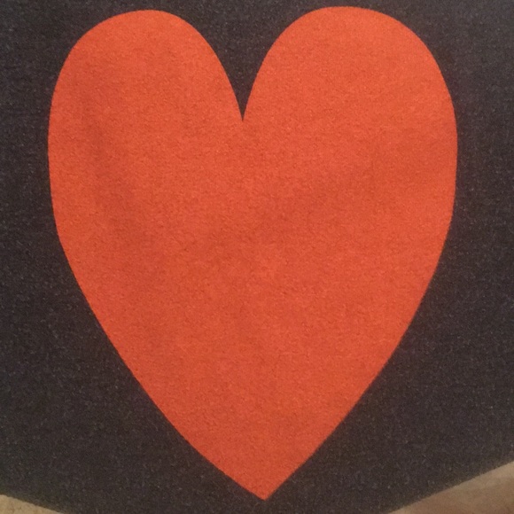 Wildfox sweatshirt romper gray w/ red heart Large - Picture 2 of 6